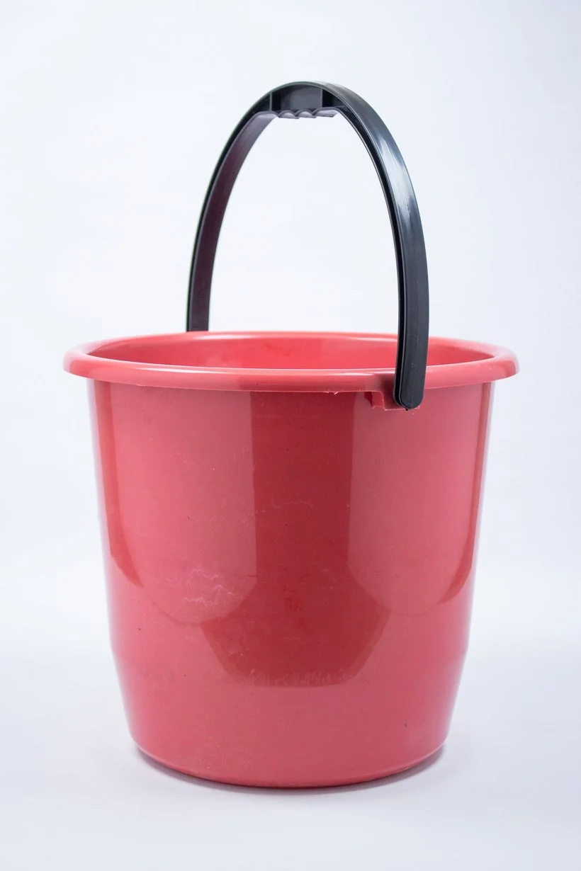 Colourful moulded plastic household and consumer range